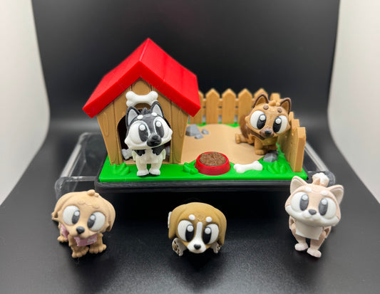 Dog house with 2 Puppies!