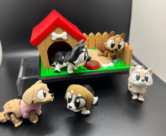 Dog house with 2 Puppies!